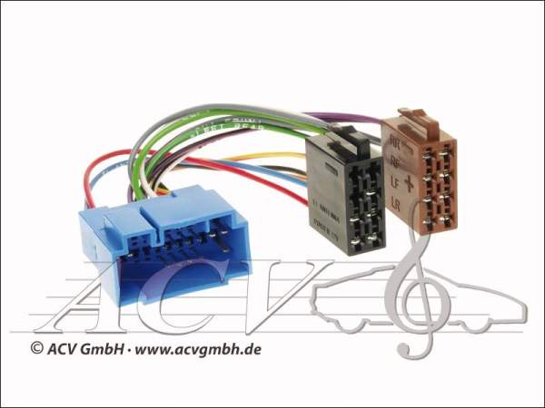 ISO -> Radioadapter ISO Stecker für Acura / Fiat / Honda / Nissan / Opel / Suzuki