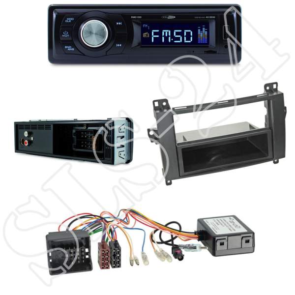 Radioeinbauset MERCEDES A B Klasse Vito/Viano + Caliber RMD021 USB / Micro-SD / FM Tuner / AUX-IN