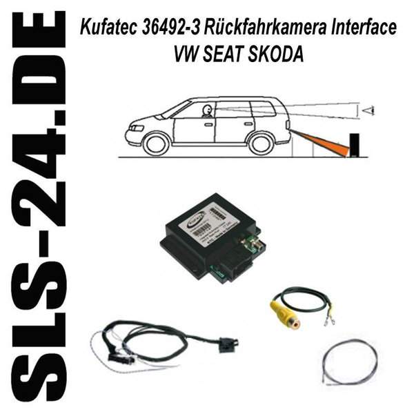 Kufatec 36492-3 Rückfahrkamera Interface SKODA (RNS MFD2) VW MFD2 MFD 2 CD DVD