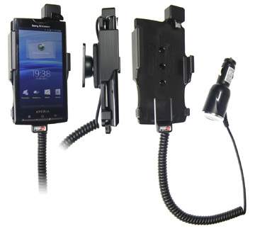 Brodit 512137 Mobile Phone Halter - Sony Ericsson Xperia X10 - aktiv - Halterung mit KFZ-Ladekabel