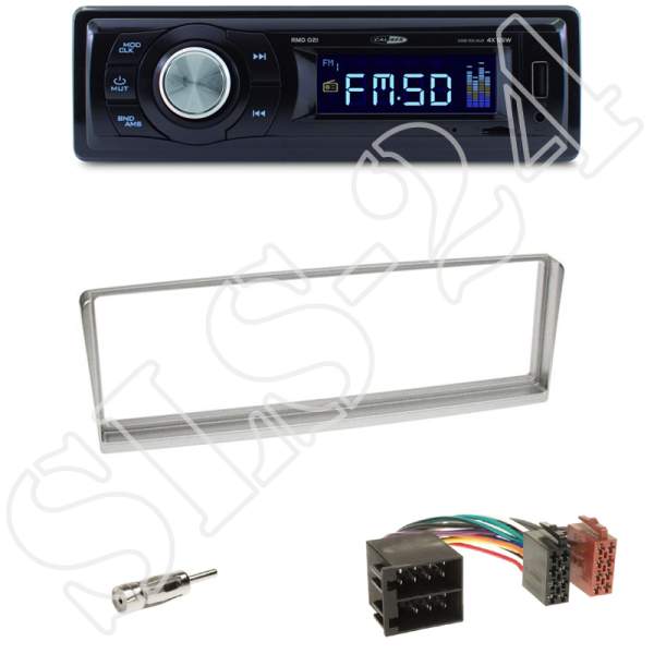 Radioeinbauset 1-DIN Alfa 156 (Typ 932) 03/02-08/03 + Caliber RMD021 - USB/Micro-SD/FM Tuner/AUX-IN
