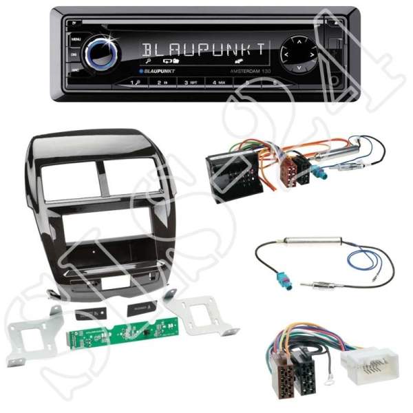 Radioeinbauset 2-DIN Citroen C4 Aircross Peugeot 4008+Continental TR7412UB-OR BT/USB/AUX/FM/OHNE CD