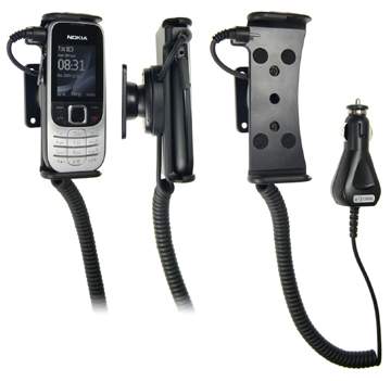 Brodit 512096 Mobile Phone Halter - Nokia 2330 Classic Handy Halterung - aktiv - mit KFZ-Ladekabel